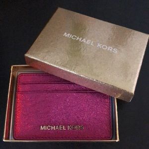 Michael Kors Pebbled Leather Card Case